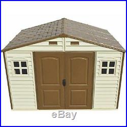 10 X 8 FT Large Storage Shed Garden Outdoor All Weather Strong Plastic Lockable