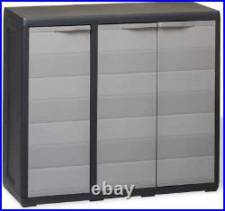 1-4 Shelves Outdoor Garden Storage Cabinet Shed with Cupboard Organiser Tool Shed