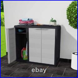 1-4 Shelves Outdoor Garden Storage Cabinet Shed with Cupboard Organiser Tool Shed