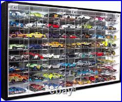 1/64 56 Cars Diecast Display Case Wall Mount Rack Storage Cabinet Shelf Toy