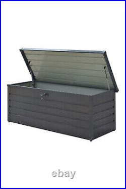 200-600L Outdoor Garden Storage Plastic Box Tools Cushions Shed Box On Lid Patio