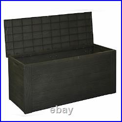 300 Litre Outdoor Storage Box Lid Large Plastic Garden Patio Chest Container