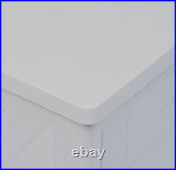 420L Grey Garden Storage Outdoor Box Plastic Utility Chest Unit Box Waterproof