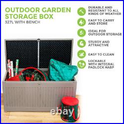 440 LITRE Outdoor Garden Patio Tool Storage Box Utility Cabinet WEATHERPROOF New
