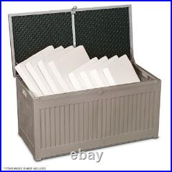 440 LITRE Outdoor Garden Patio Tool Storage Box Utility Cabinet WEATHERPROOF New