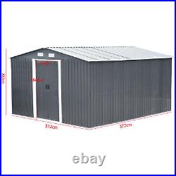 4x6 4x8 10x8 8x8 6x8 12x10ft Metal Garden Shed House Patio Storage Tool Sheds