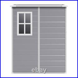 5x4FT All-Weather Plastic Outdoor Garden Storage Toolshed Utility Room Tool Shed