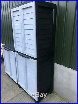 6Ft Garden Shed Tall Strong Outdoor Plastic Utility Storage Container Unit Box