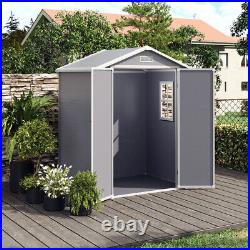 6 x 4.4FT Secret-Garden-UK Outdoor Garden Shed Storage Sheds Plastic Small House
