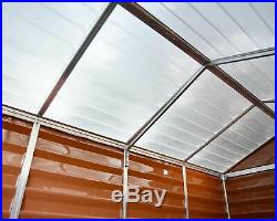 6x12 PALRAM SKYLIGHT PLASTIC AMBER APEX SHED GARDEN STORE 6ftx12ft POLYCARBONATE