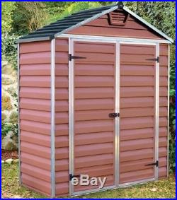 6x3 PALRAM SKYLIGHT PLASTIC AMBER APEX SHED GARDEN STORE 6ft x 3ft POLYCARBONATE