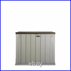 842L Outdoor & Indoor Garden Storage Box Tools Shed Bin Store 2Door Front Access
