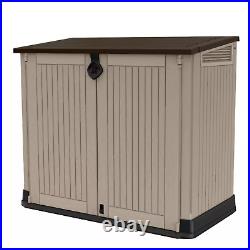 880L Garden Storage Box Large Shed Keter Outdoor Plastic Waterproof Cabinet Bin