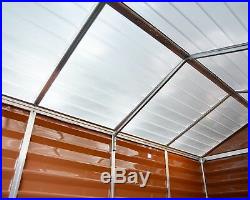 8x16 PALRAM SKYLIGHT PLASTIC AMBER APEX SHED GARDEN STORE 8ftx16ft POLYCARBONATE