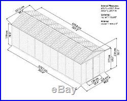 8x20 PALRAM SKYLIGHT PLASTIC AMBER APEX SHED GARDEN STORE 8ftx20ft POLYCARBONATE