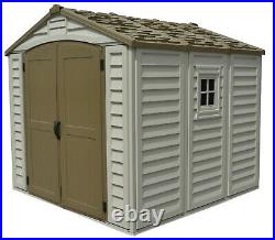 BillyOh Duraplus Plastic Apex Shed 8x8 Outdoor Garden Storage with Base Included