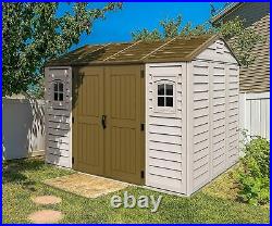 Duramax Apex 10.5 x 8 Plastic Garden Storage Shed Heavy Duty FREE DELIVERY