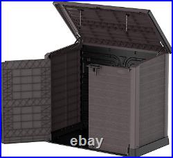 Duramax Cedargrain StoreAway 1200L Plastic Garden Storage Shed/ 1200L, Brown