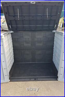 Ex Display Keter Store-it-Out Ace Garden Bin Storage Shed 1200L Grey Damaged #1