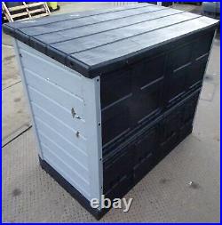Ex Display Keter Store-it-Out Ace Garden Bin Storage Shed 1200L Grey Damaged #2