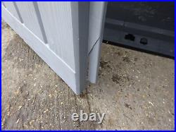 Ex Display Keter Store-it-Out Ace Garden Bin Storage Shed 1200L Grey Damaged #3