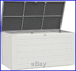 Extra Large 680L Outdoor Garden Storage Box Plastic Utility Chest Storage Bench