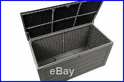 Extra Large 680L Outdoor Garden Storage Box Plastic Utility Chest Waterproof