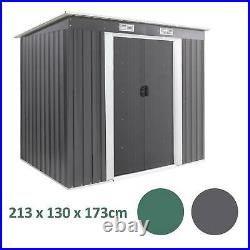 Garden Shed Storage Large Yard Store Door Metal Roof Building Tool Box Container 