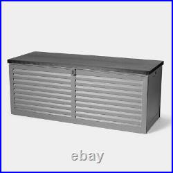 Garden Storage Box 390L Lockable Weatherproof Outdoor Utility Chest Gas Assisted