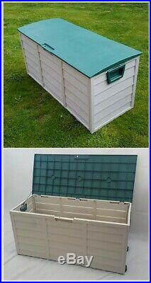 Garden Storage Box Extra Large Plastic Outdoor Chest Waterproof Store Outdoor