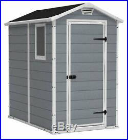 Garden Storage Shed Keter Outdoor Plastic BBQ's and DIY tools 4x6S ft Manor