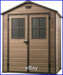 Garden Storage Shed Keter Outdoor Plastic BBQ's and DIY tools 6x8 ft Scala