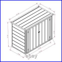 Garden Storage Shed Outdoor Storage Plastic Floor House Tool Shed Chest Shed Box
