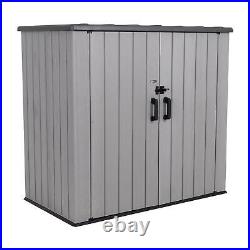 Garden Storage Shed (Storm Dust) Lifetime Utility Plastic HDPE Storage Unit