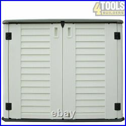 Garden Storage Shed Waterproof Storage Box With Shelves For Garden Tools, Toys