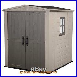 Garden Storage Small Factor Shed Structure Double Door Opening Integral Skylight