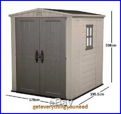 Garden Storage Small Factor Shed Structure Double Door Opening Integral Skylight