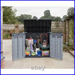 Grey Garden Storage Shed Bin Keter Store-it-Out Ace Outdoor Flat Pack B Grade