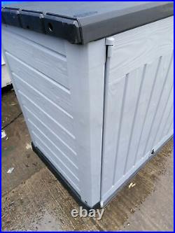 Grey Garden Storage Shed Keter Store-it-Out Ace Bin 1200L Unused Minor Damage #3