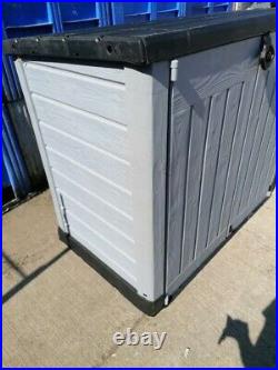 Grey Garden Storage Shed Keter Store-it-Out Ace Bin 1200L Unused Minor Damage #4