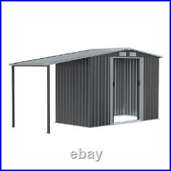 Heavy Duty Outdoor Bicycle Shed Bike Tool Storage Garden Canopy Galvanized Steel