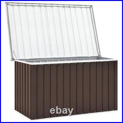 Heavy Duty Outdoor Garden Storage Shed Box Furniture Cabinet Terrace Metal Trunk