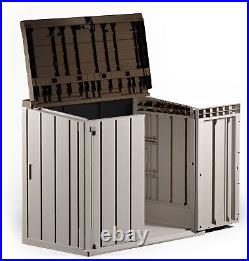 Homere Garden 842L Plastic Storage Box, 111cm H X 130cm W X 75cm D, 18.5kg