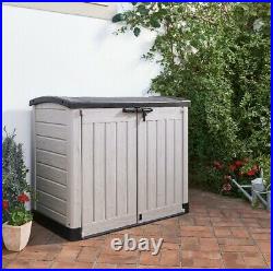 KETERStore-It Out ARC Outdoor Plastic Garden Storage Box Bike Shed 1200L