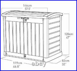 KETERStore-It Out ARC Outdoor Plastic Garden Storage Box Bike Shed 1200L