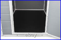 KETER MANOR GARDEN STORAGE SHED 4x3 129x103 GREY PLASTIC SINGLE DOOR