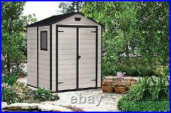 Keter 240955 Manor Outdoor Garden Storage Shed, Beige, 6 x 5 ft Fast delivery