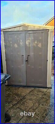 Keter 6ft X 5ft Outdoor Garden Plastic Shed, Storage Shed excellent condition