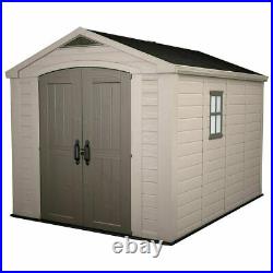 Keter 8ft x 11ft (2.6 x 3.3m) Shed Outdoors Garden Storage PATIO outdoor 10 year