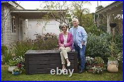 Keter Anthracite Plastic Garden Storage Deck Box 570 Ltr Capacity XL